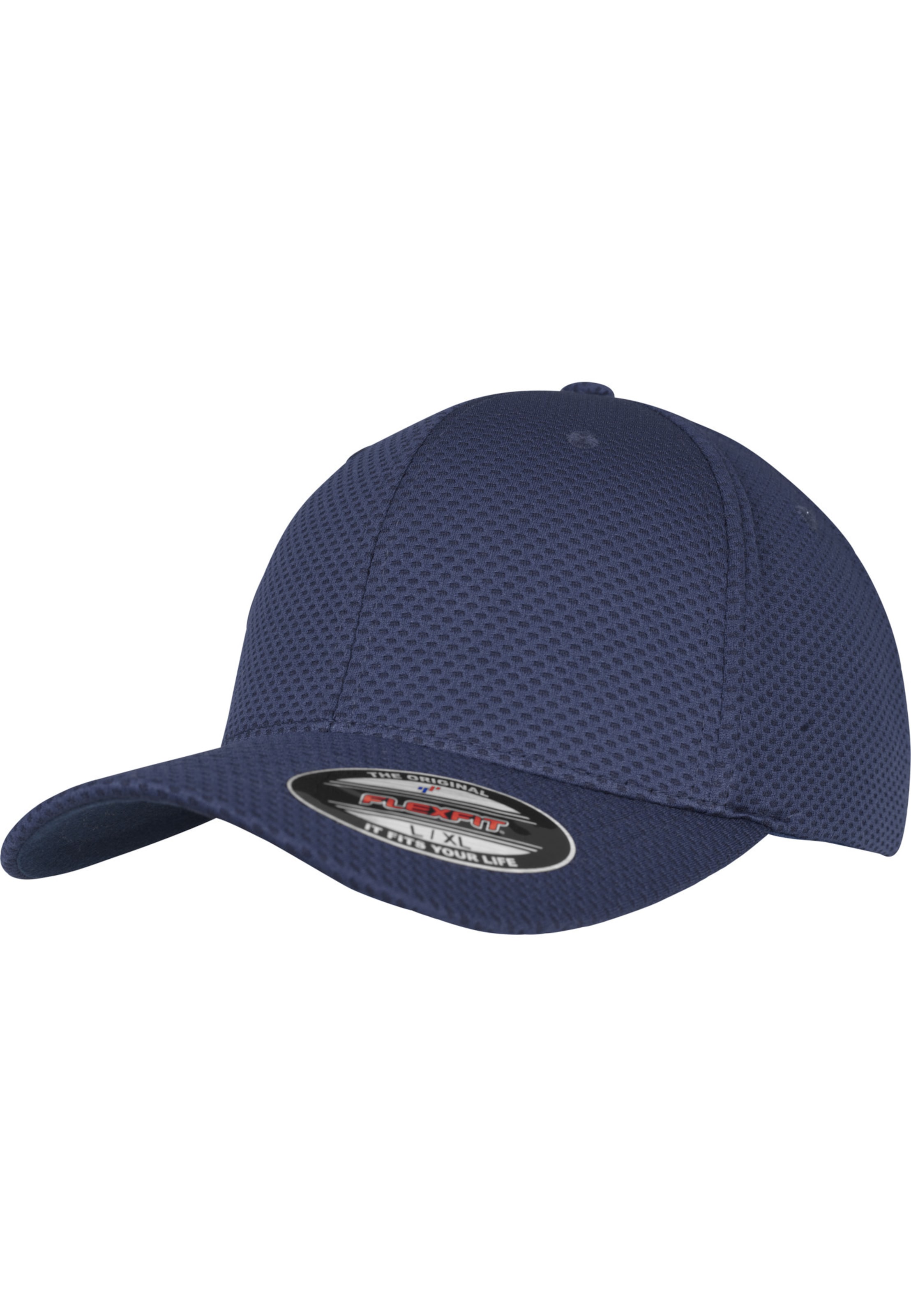 Flexfit Cap in Blau: Vorderseite