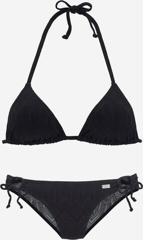 BUFFALO Triangel-Bikini in Schwarz: predná strana