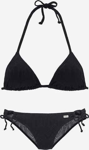 BUFFALO - Bikini en negro: frente