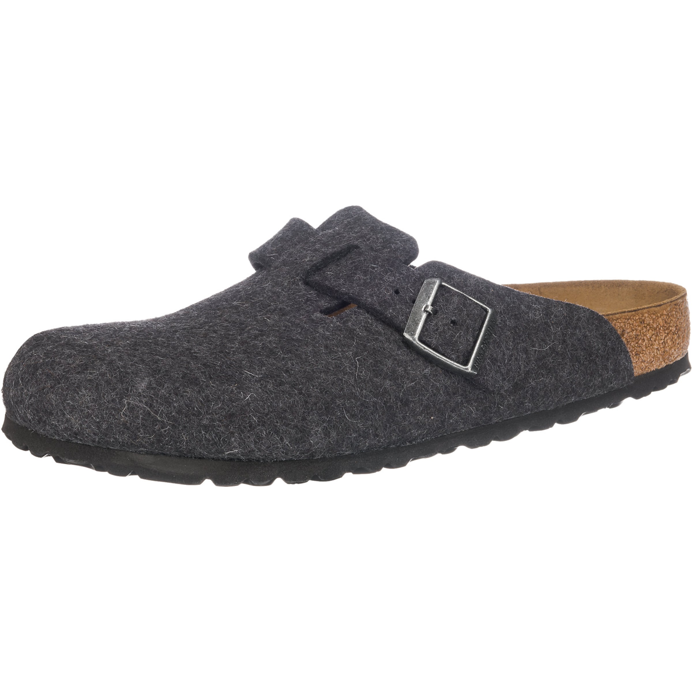 Zoccoletto 'Boston' di BIRKENSTOCK in grigio: frontale