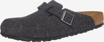 BIRKENSTOCK Clogs 'Boston' in Grey: front