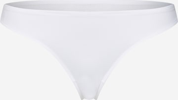 SCHIESSER Thong 'Invisible Lace' in White: front