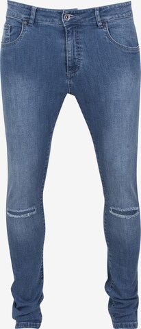 Skinny Jean Urban Classics en bleu : devant