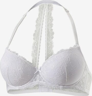 LASCANA Push-up Bra in White: front