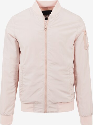 Urban Classics Between-Season Jacket in Pink: front