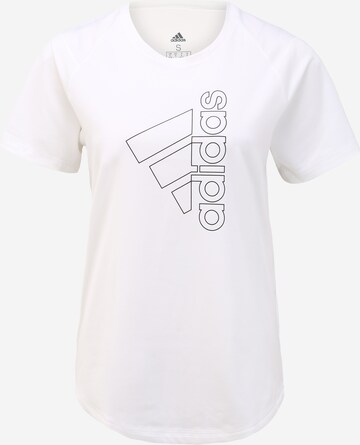 T-shirt fonctionnel ADIDAS SPORTSWEAR en blanc : devant