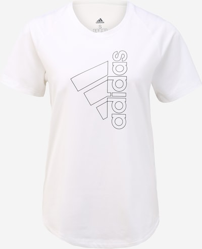 ADIDAS PERFORMANCE T-shirt fonctionnel en noir / blanc, Vue avec produit