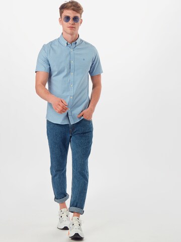 Coupe slim Chemise BURTON MENSWEAR LONDON en bleu