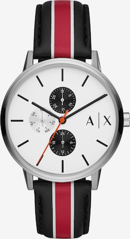 ARMANI EXCHANGE Uhr in Schwarz: predná strana