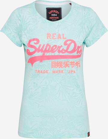 T-shirt Superdry en vert : devant