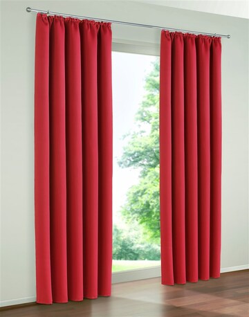 MY HOME Curtains & Drapes 'Solana' in Red