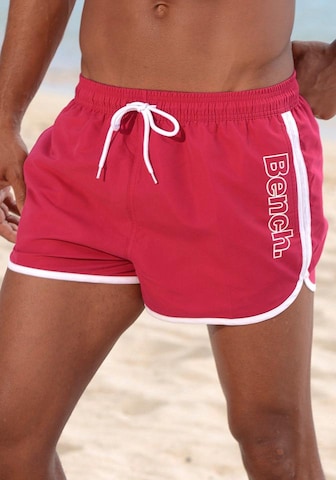 BENCH Board Shorts 'Bradley' in Red: front