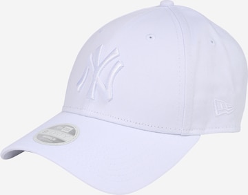 NEW ERA Pet '9forty League Essential Yankees' in Wit: voorkant
