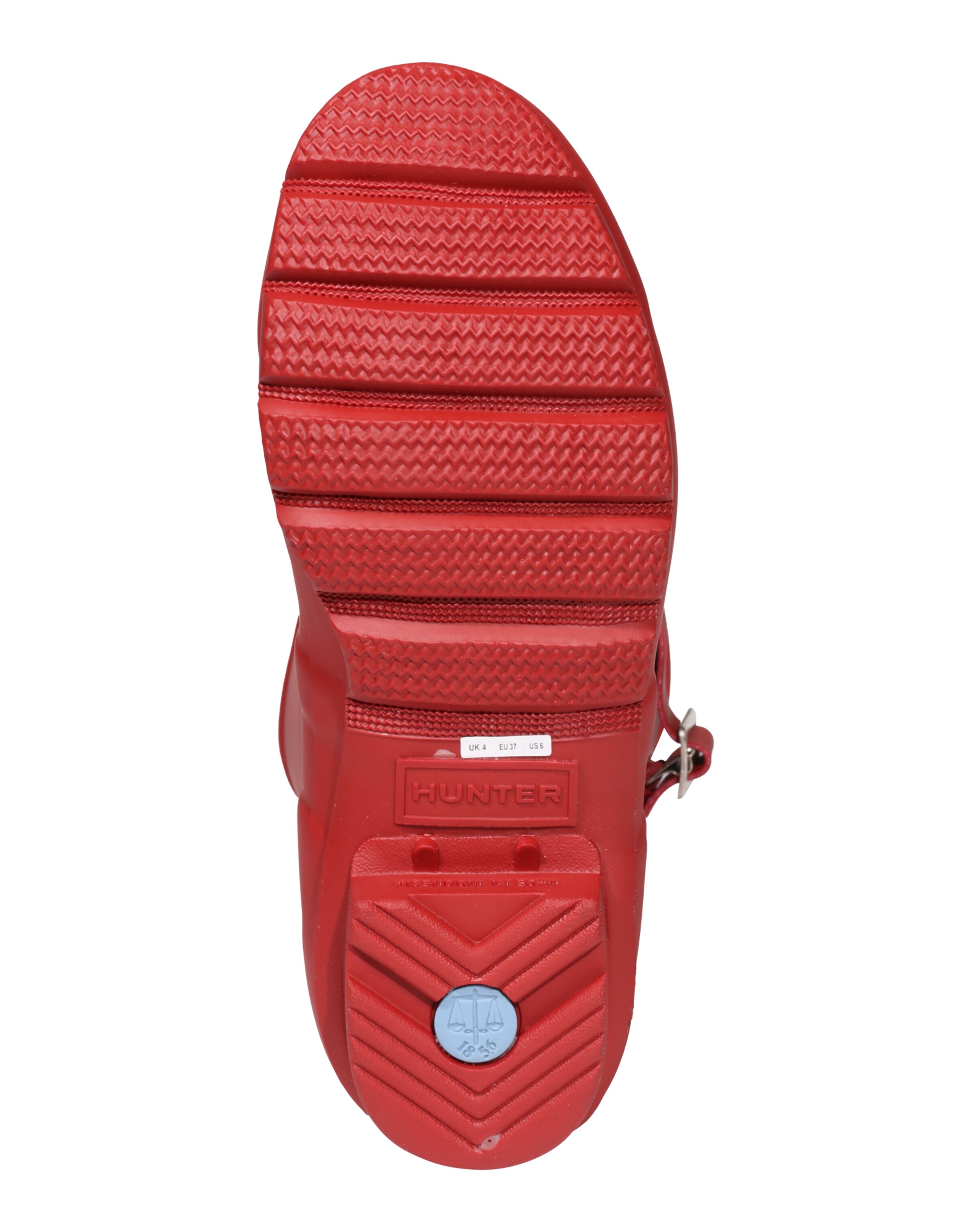 HUNTER Gumáky - Červená: spodná strana