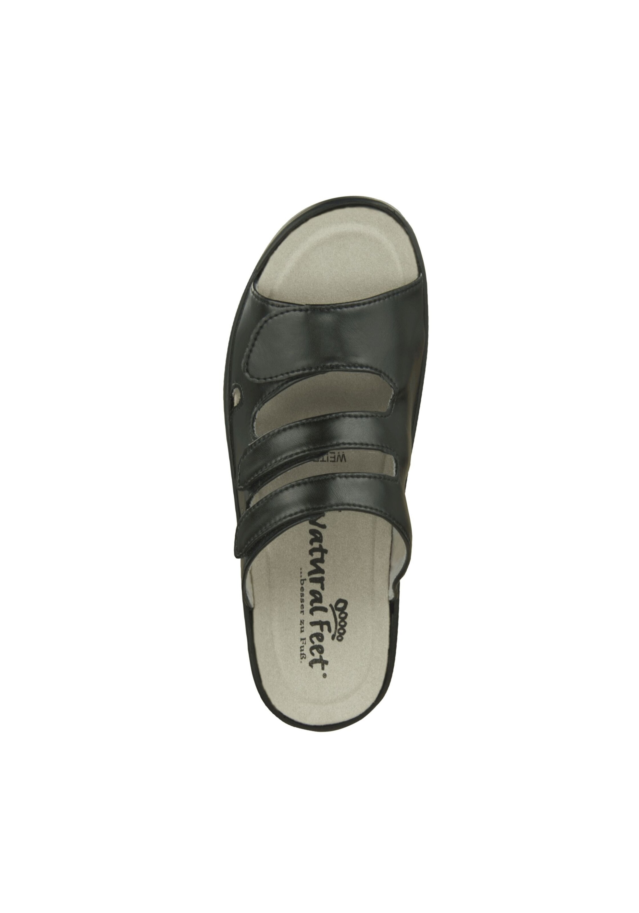 Natural Feet Muiltjes 'Ines' in Zwart