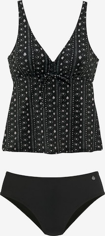 LASCANA - Triángulo Tankini 'Scary' en negro: frente