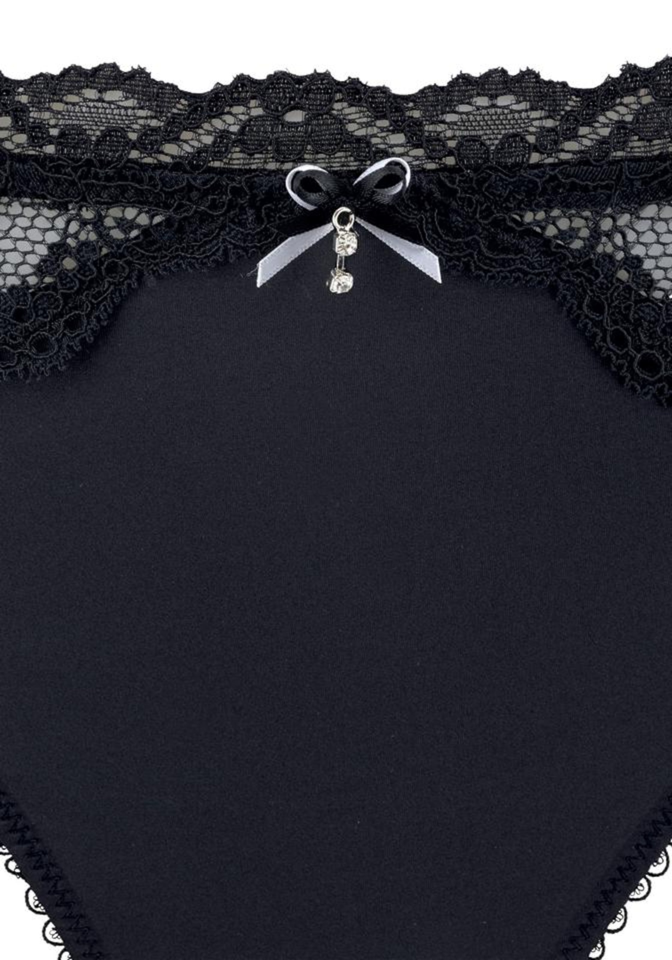 LASCANA Spodnje hlačke | črna barva