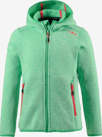 CMP Athletic Fleece Jacket in Green: front