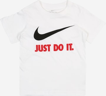 Tricou funcțional de la NIKE pe alb: față