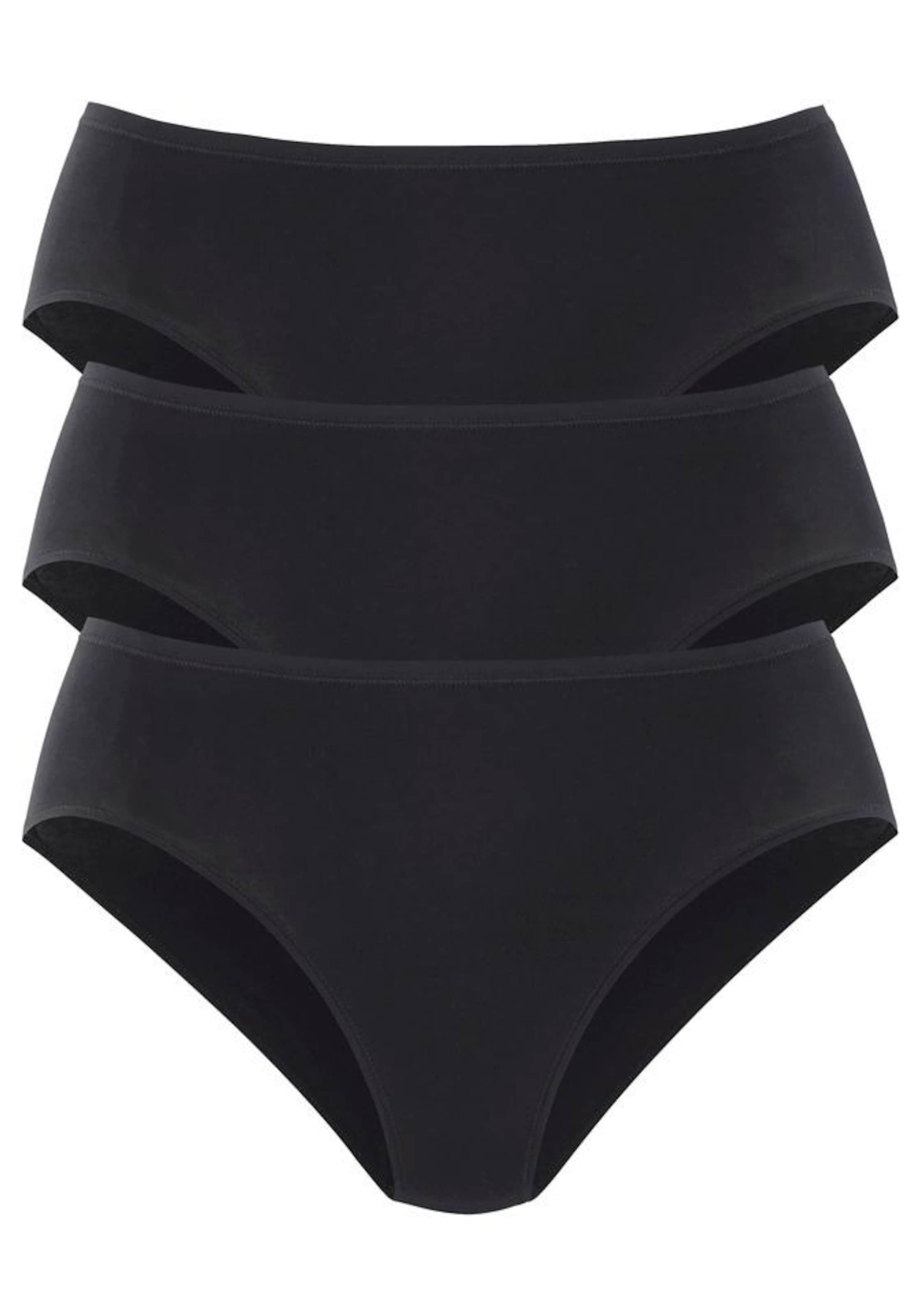 SCHIESSER Slip in Schwarz: Vorderseite