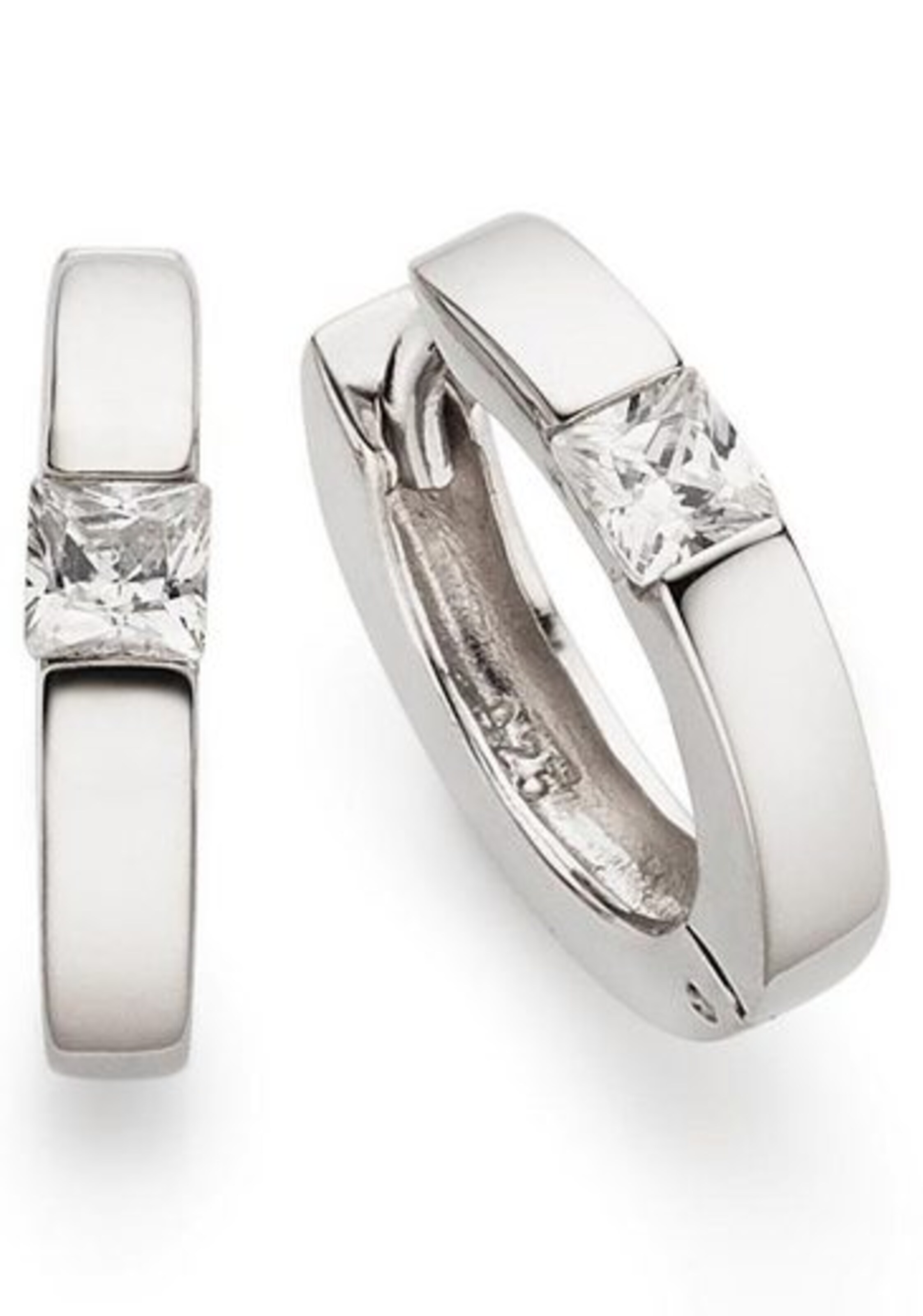 Bruno Banani Creolen in Silber: Vorderseite