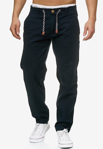 INDICODE JEANS Regular Pants 'Veneto' in Blue: front