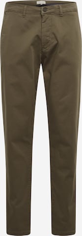 Regular Pantalon chino 'Viggo' Casual Friday en vert : devant