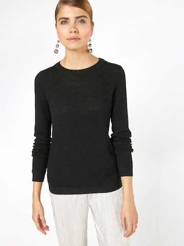 VILA Sweater in Black: front