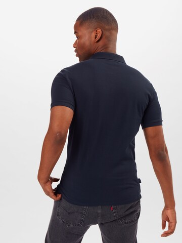 Superdry Regular fit Shirt 'CLASSIC MICRO LITE' in Blauw