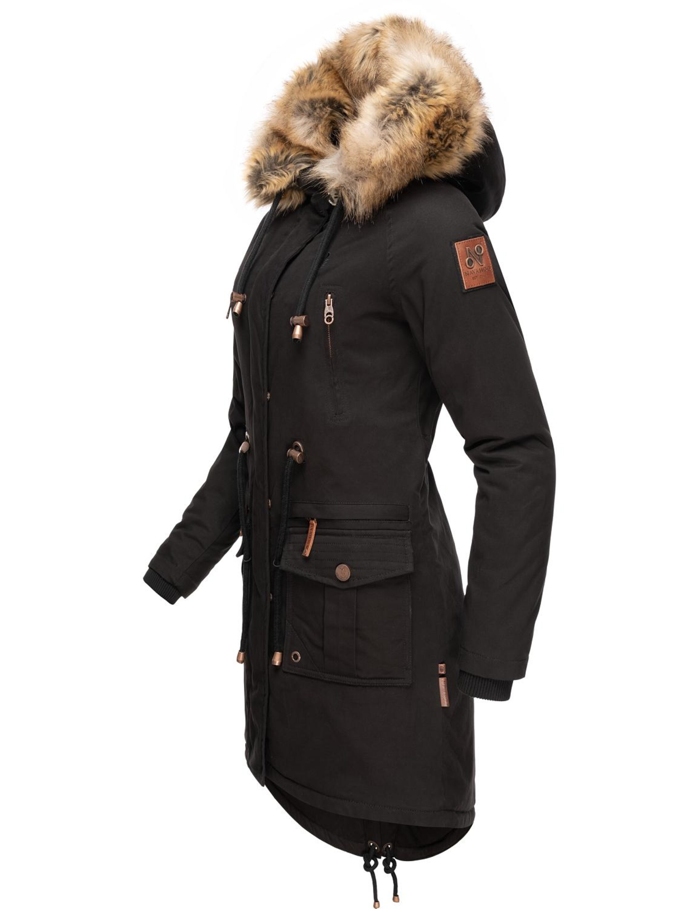 NAVAHOO Zimná parka 'Rosinchen' - Čierna