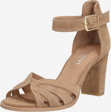 PAVEMENT Strap Sandals 'Gillian' in Brown: front