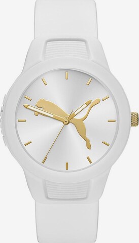 PUMA Analog Watch 'Reset V2' in White: front