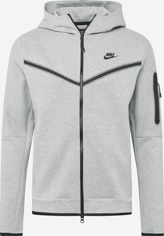 Veste de survêtement Nike Sportswear en gris : devant