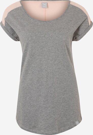 Iriedaily T-Shirt 'Backside' in graumeliert / rosa, Produktansicht