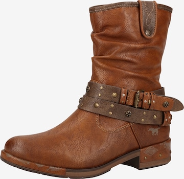 Boots MUSTANG en marron : devant