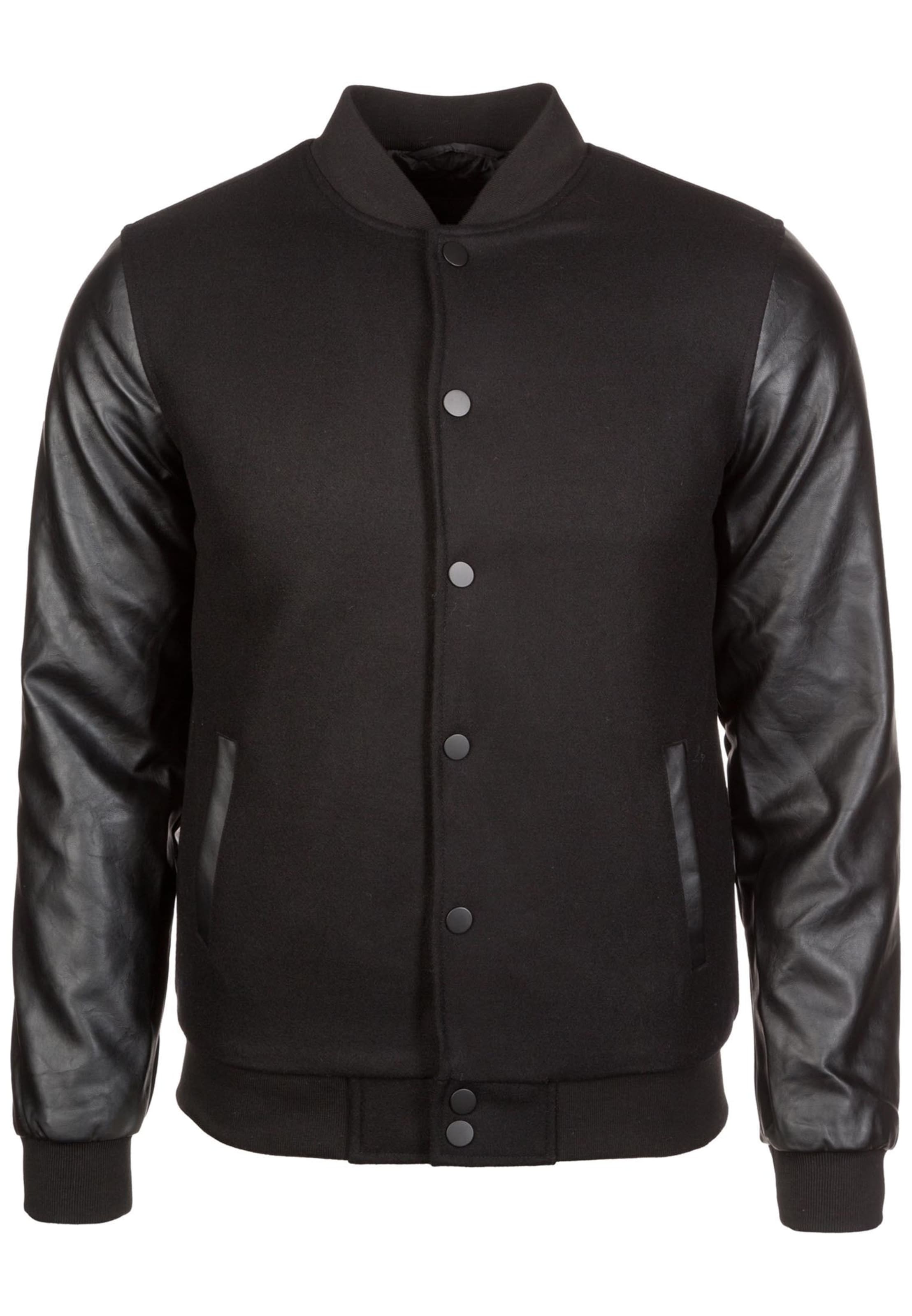 Urban Classics Jacke in Schwarz: Vorderseite