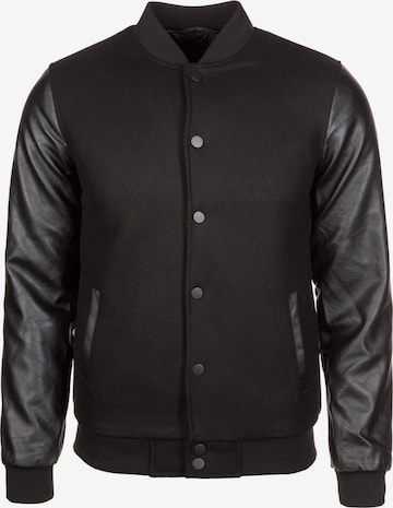 Urban Classics Between-Season Jacket in Black: front
