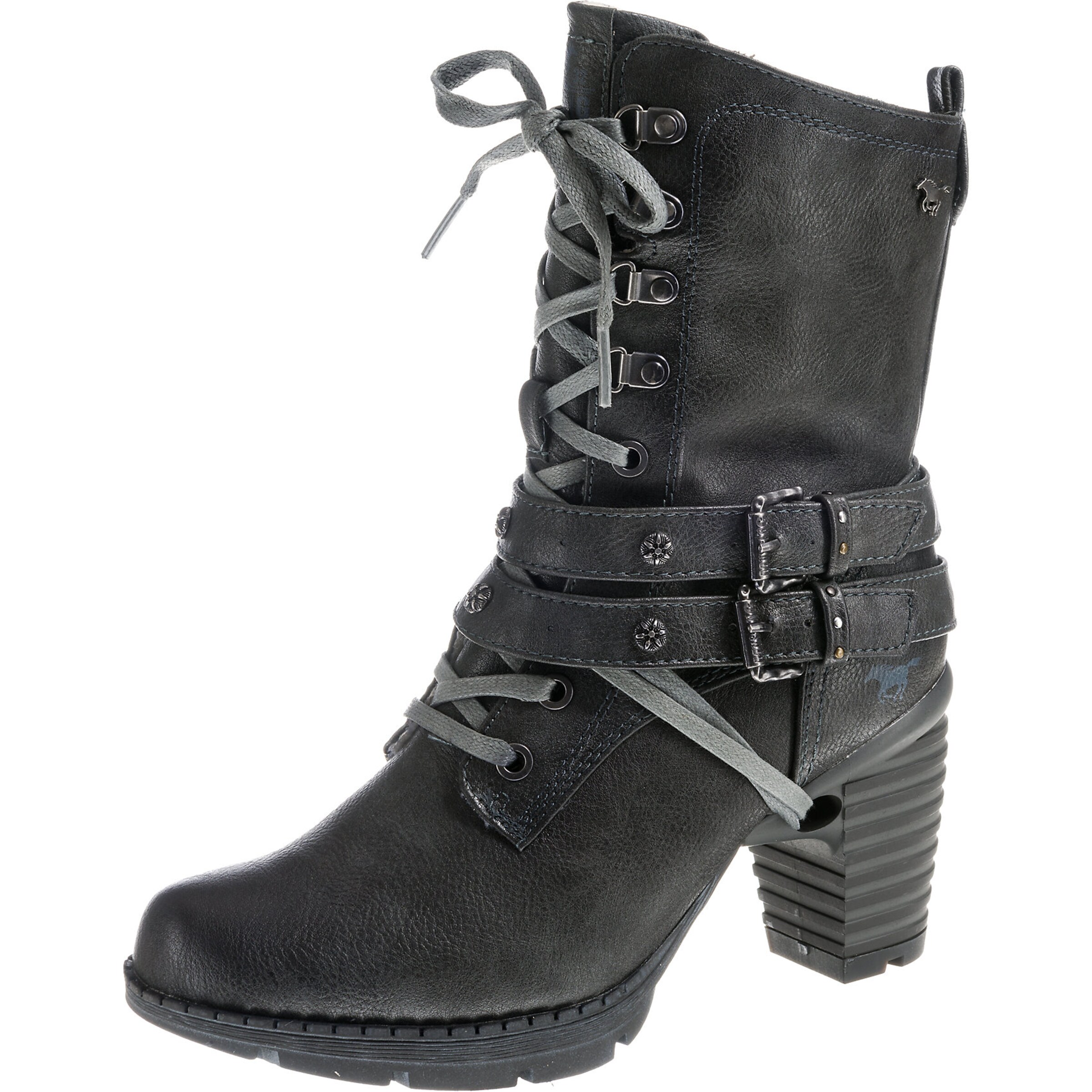 MUSTANG - Veterlaarzen in de kleur Grijs