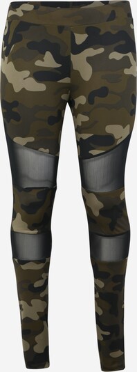 Urban Classics Leggings en kaki / olive / noir, Vue avec produit