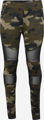 Urban Classics Skinny Legginsy w kolorze zielony: przód