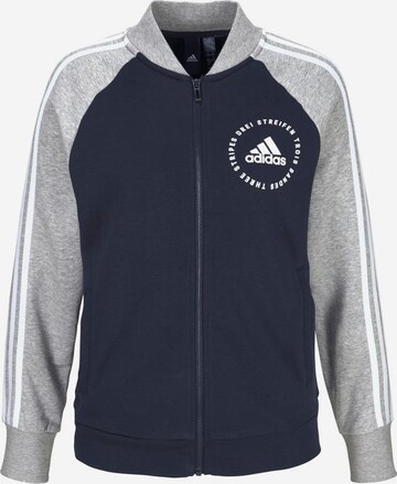 ADIDAS PERFORMANCE Sweatjacke 'SOLID ' in Blue: front