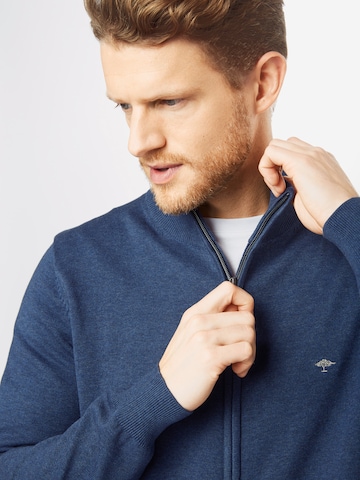 FYNCH-HATTON Regular fit Knit Cardigan in Blue