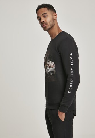 Mister Tee Sweatshirt 'Young Thug Album Cover' in Schwarz