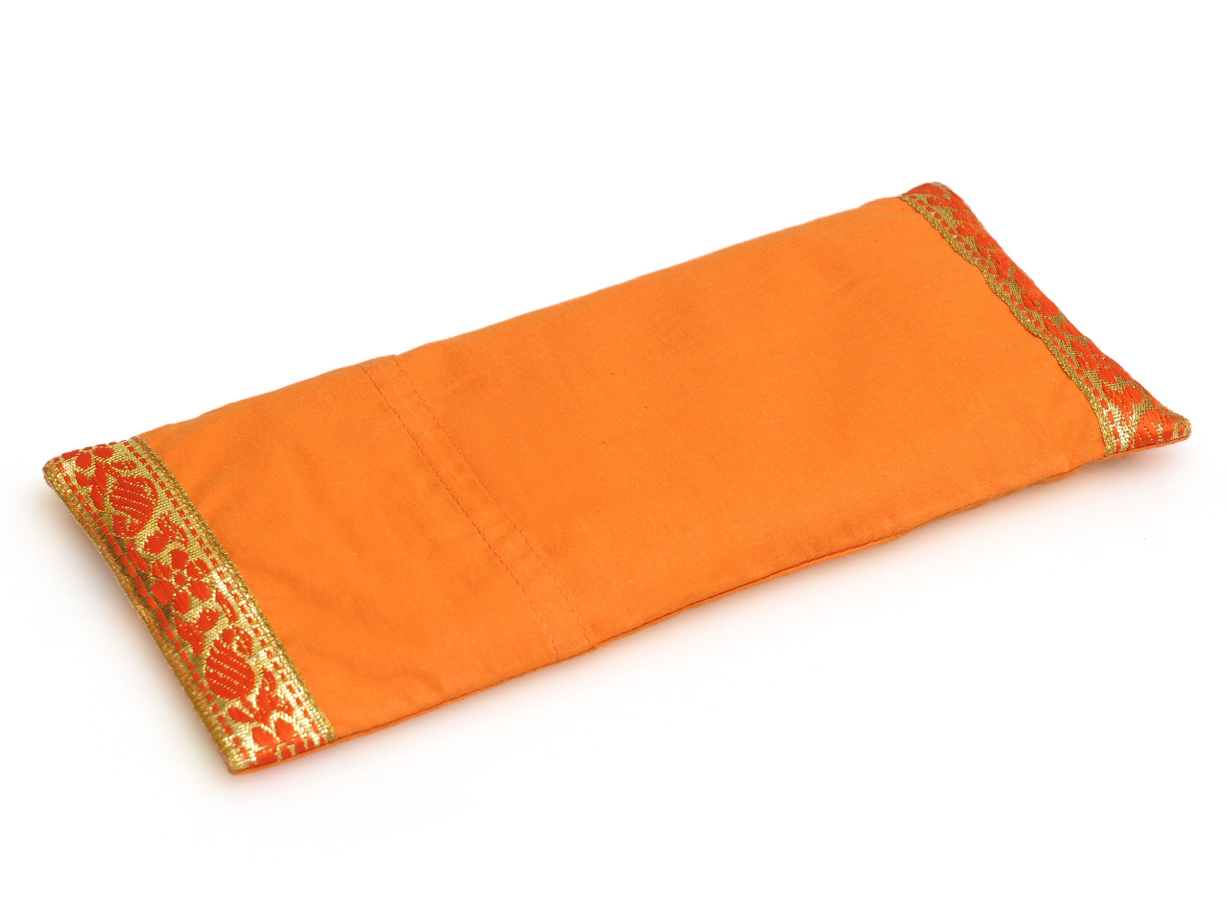 Yogishop Kissen in Orange: Vorderseite