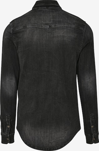 Brandit - Ajuste regular Camisa 'Riley' en negro