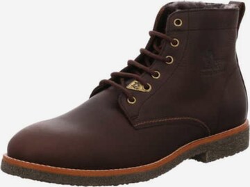 PANAMA JACK Lace-Up Boots in Brown: front