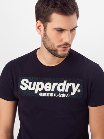 melns Superdry Standarta piegriezums T-Krekls