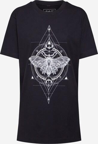 Merchcode Shirt 'Ladies Moth' in Zwart: voorkant