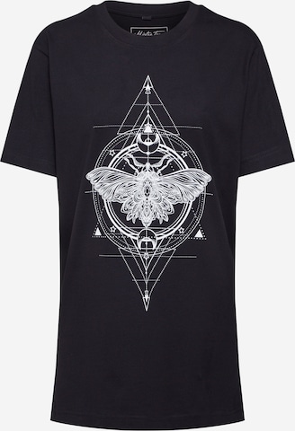 Merchcode Shirt 'Ladies Moth' in Zwart: voorkant