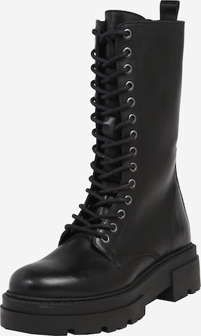 ABOUT YOU - Bota com atacadores 'Lavinia' em preto: frente